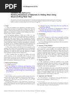 ASTM G133 Reciprocating Wear Test Standard | PDF | Wear | Friction