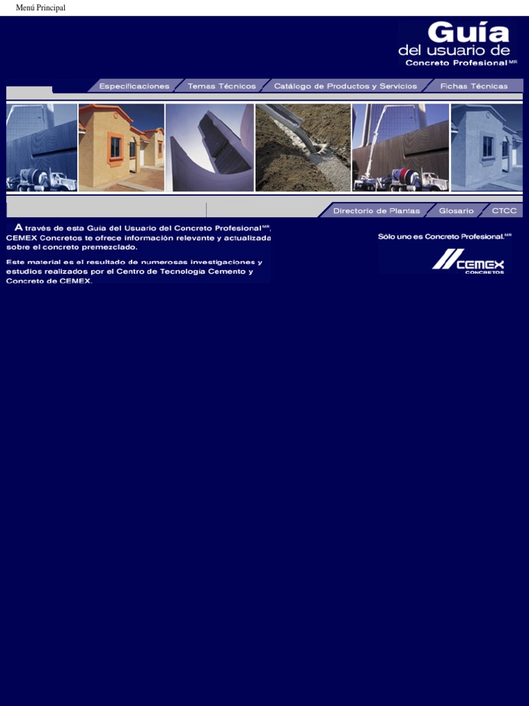 Concretos CEMEX Guia de Usuario | PDF | Cemento | Calidad (comercial)