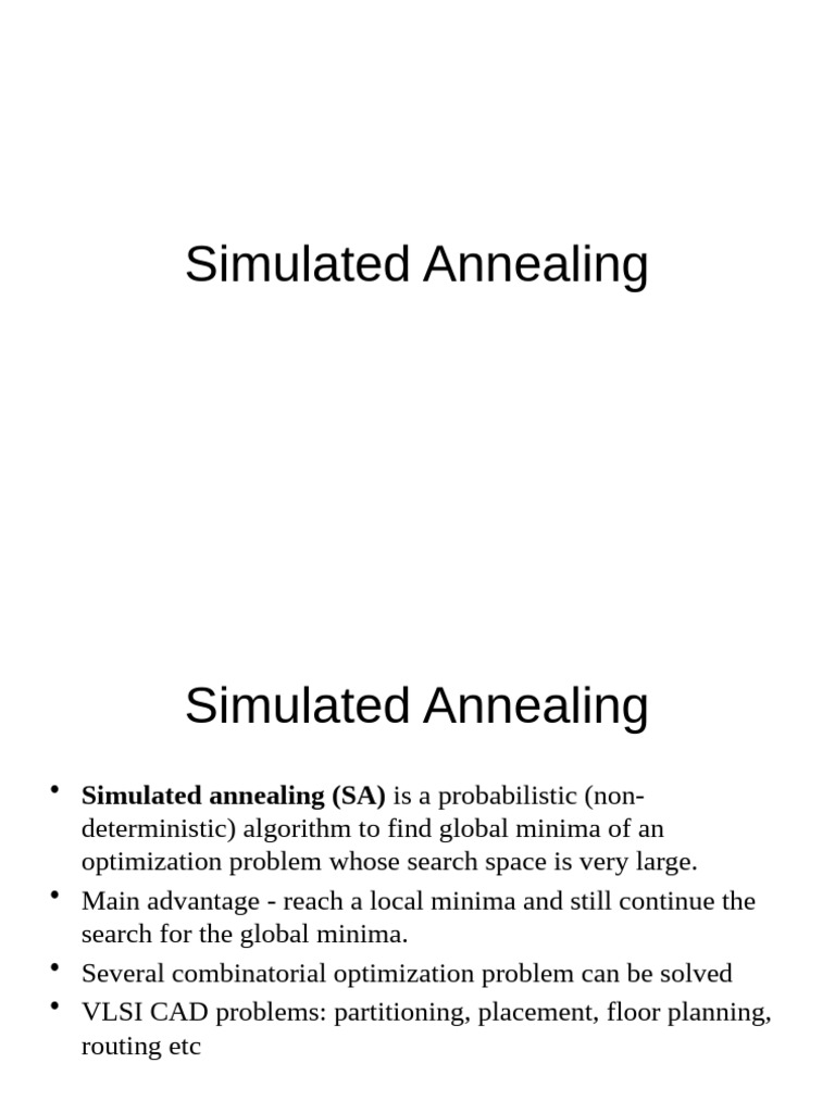 Understanding Simulated Annealing Algorithm | PDF | Mathematical ...