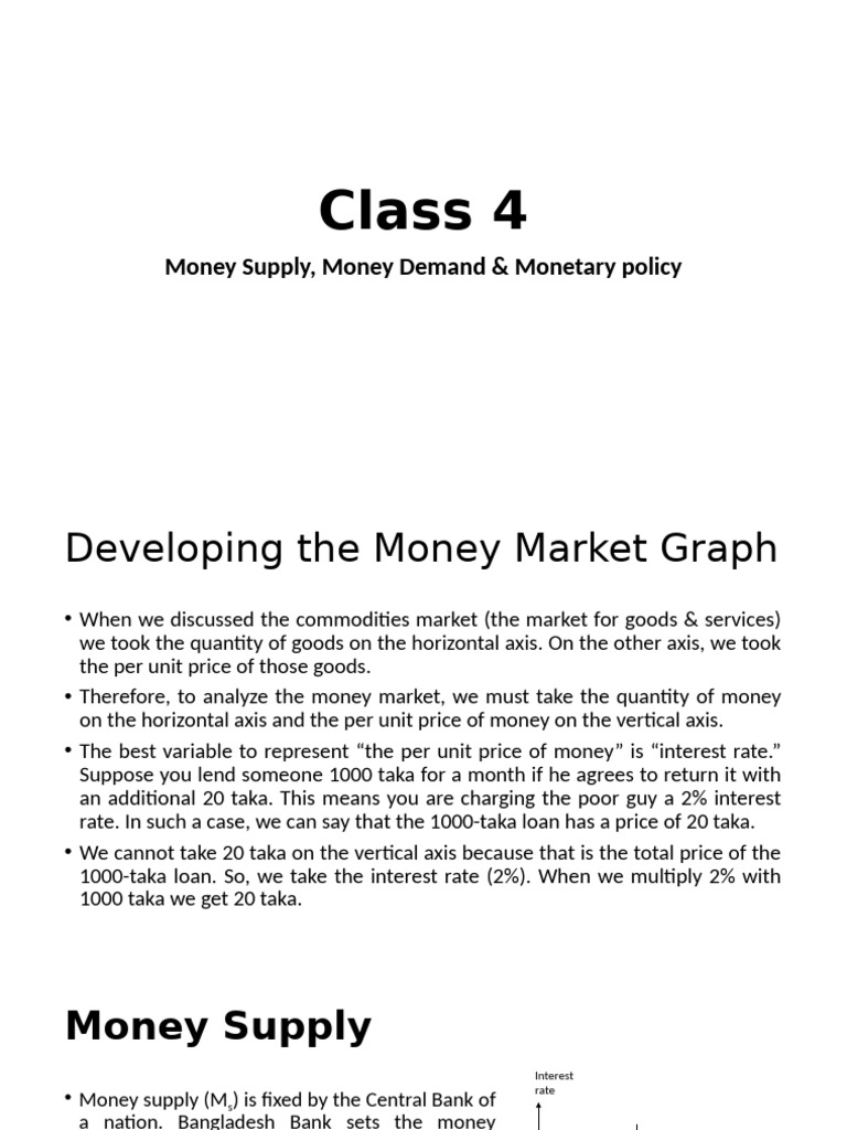 Money Supply and Demand Analysis | PDF | Money Supply | Supply (Economics)
