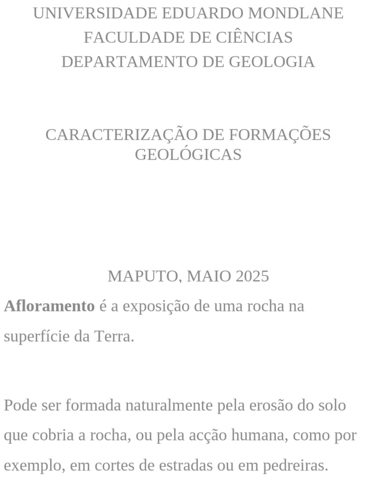 Caracterização de Formações Geológicas | PDF | Geofísica | Falha (Geologia)
