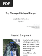 Top Managed Belayed Rappel