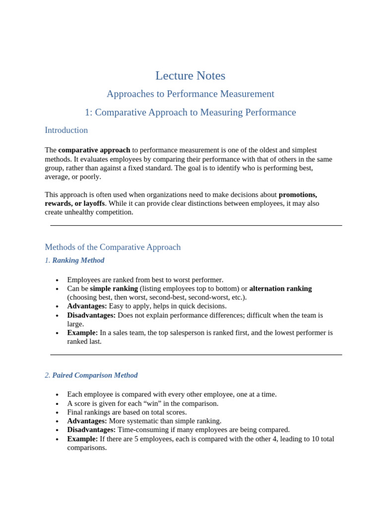 APPROACHES To Perfomance Mangament | PDF | Performance Appraisal ...
