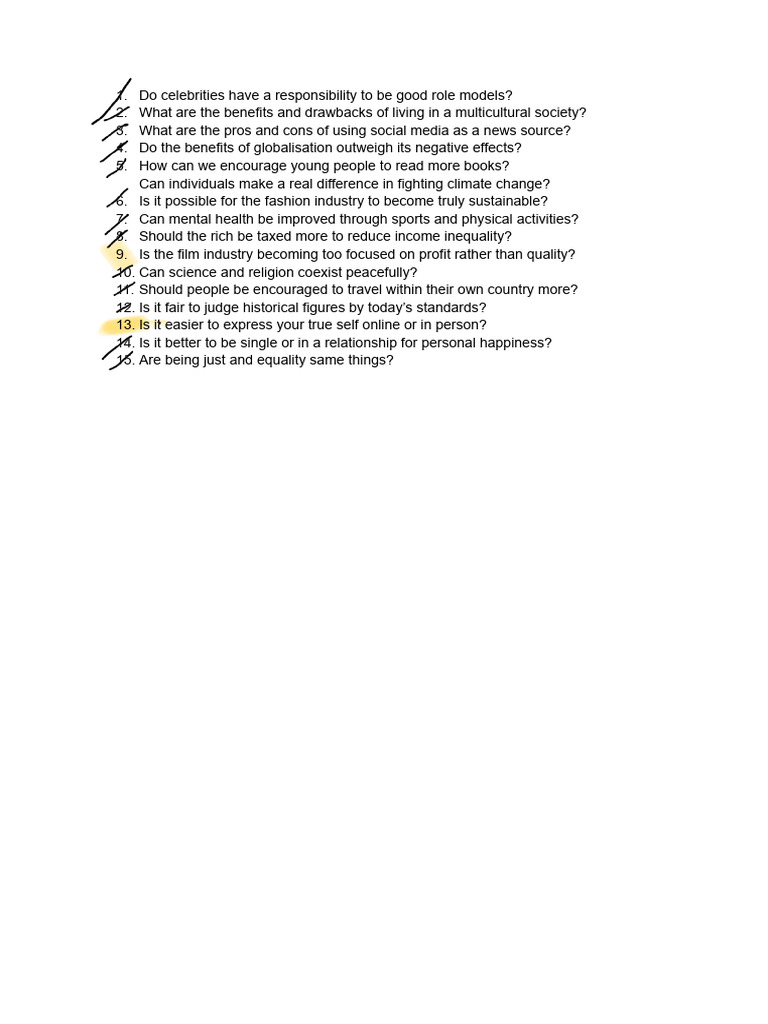 B2 Writing Topics | PDF