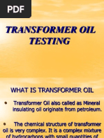 Transformer Oil Testing