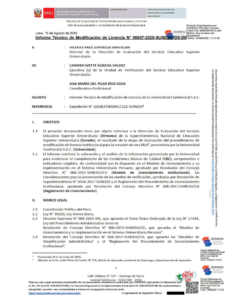 Res 022 2025 Sunedu CD Resuelve Aprobar La Smli de Uc Ayacucho 28itml ...