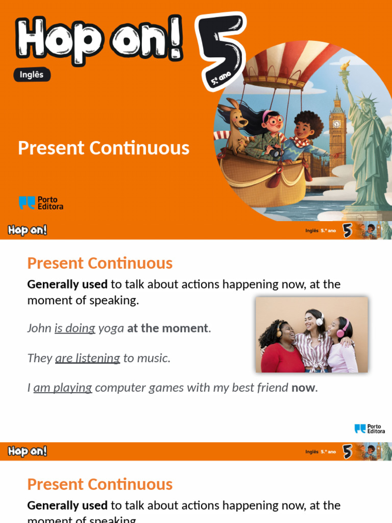 Understanding Present Continuous Tense | PDF | Grammar | Syntax