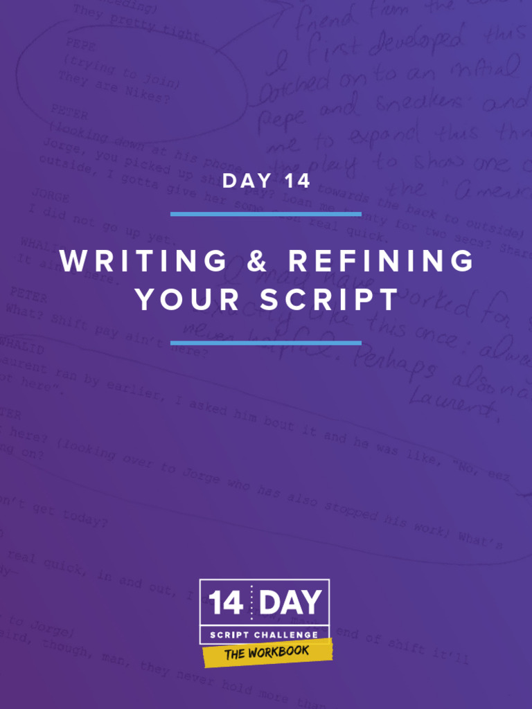 14 - 14 Day Script Challenge Workbook - Editable | PDF