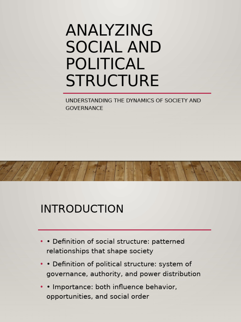 Analyzing Social and Political Structures | PDF
