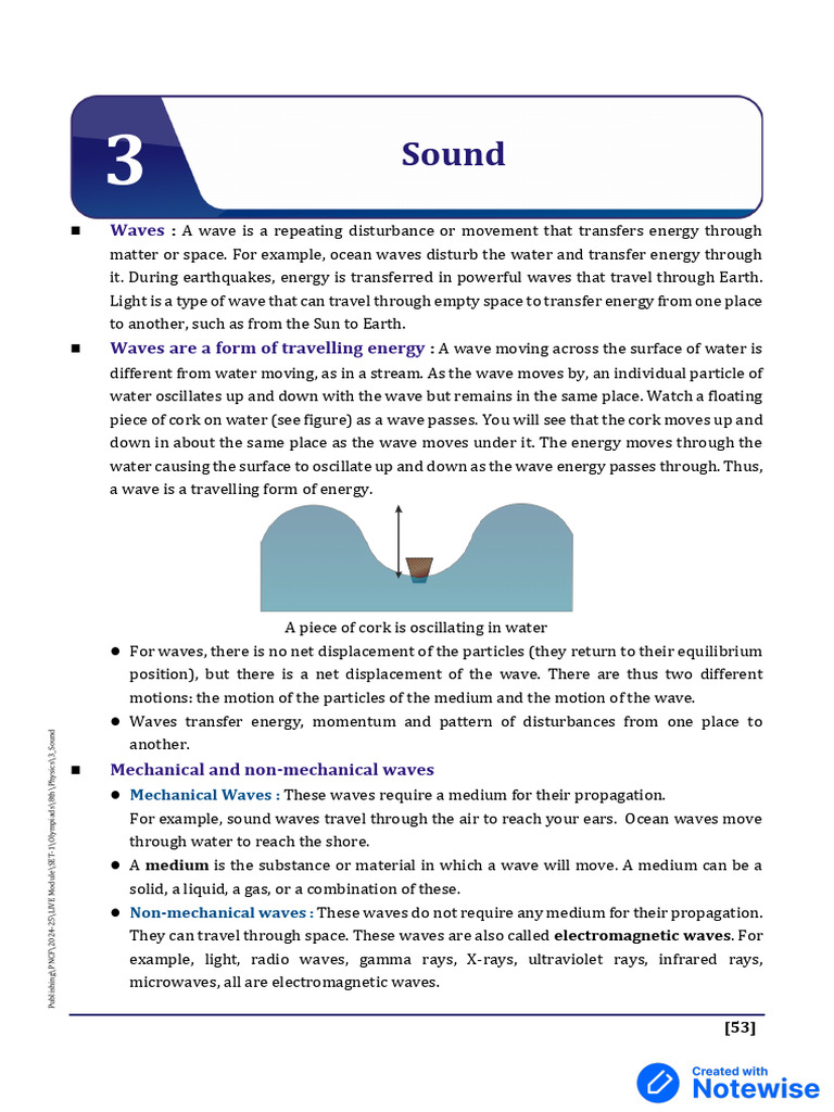 Understanding Waves: Types and Properties | PDF | Waves | Sound