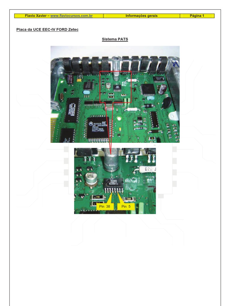 Placa UCE EEC-IV Ford Zetec e PATS | PDF