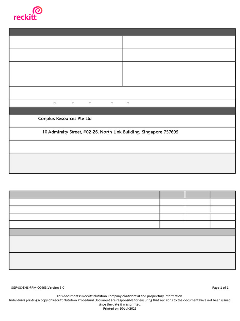 SGP-SC-EHS-FRM-00463 Contractor Personal Particulars Form. 27 Feb 2025 ...