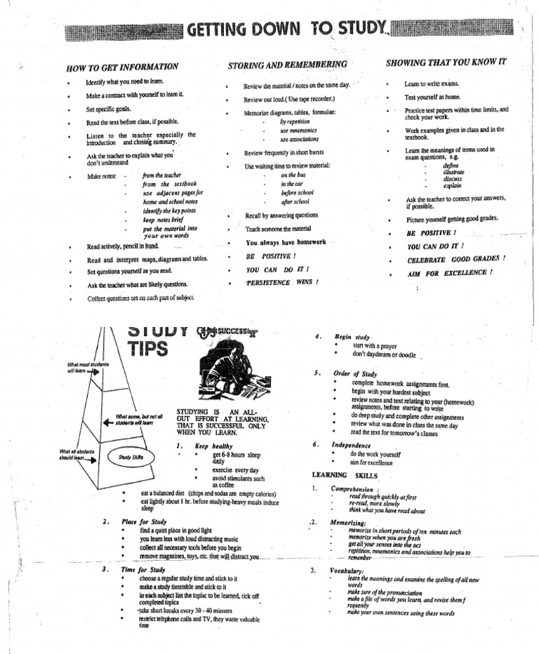 Study Techniques | PDF