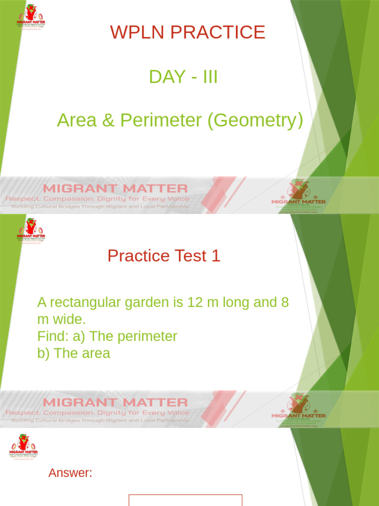 Day 3. WPLN Preparation (Numeracy Solutions) | PDF