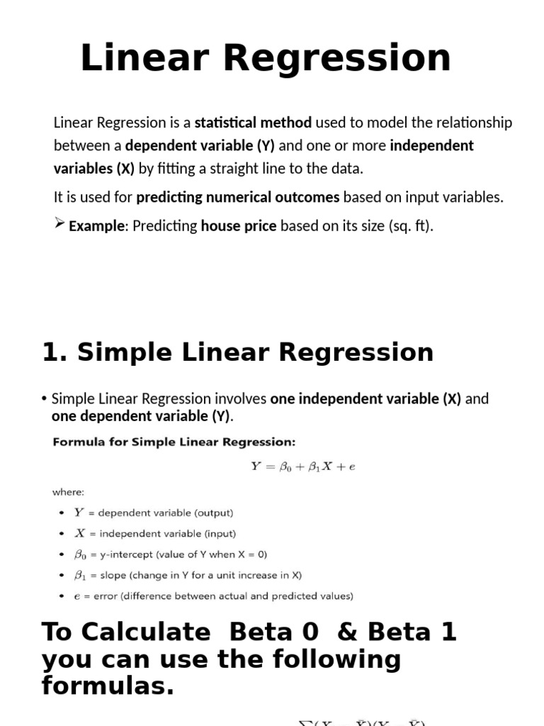Understanding Linear Regression Basics | PDF