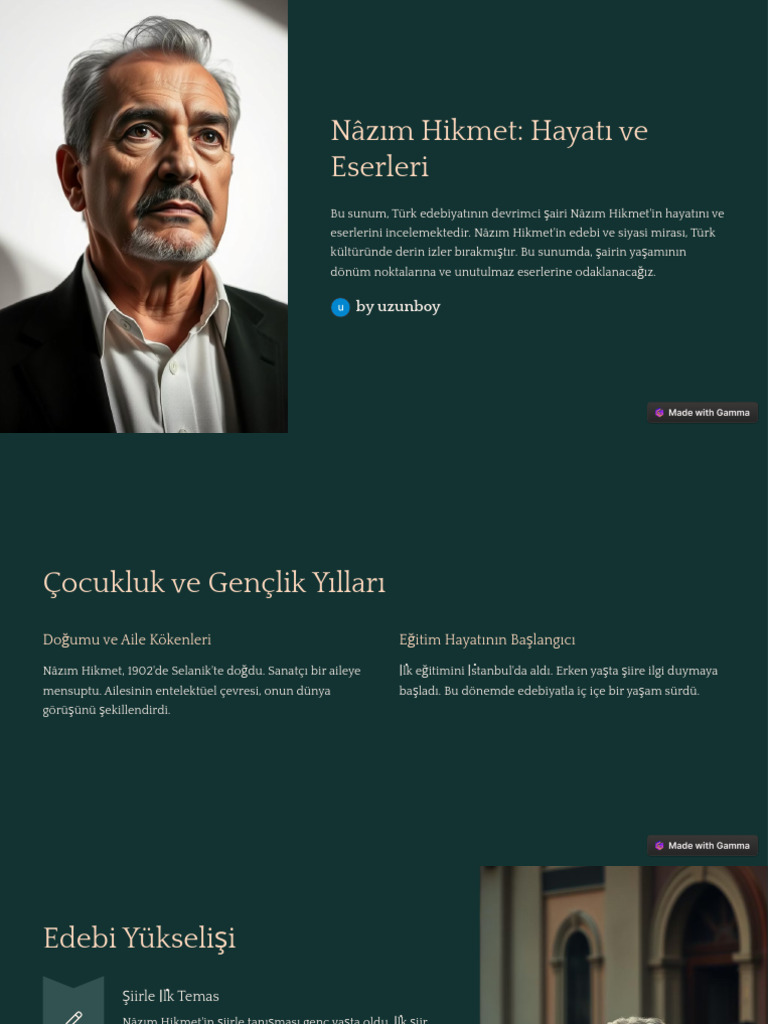 Nazim Hikmet Hayati Ve Eserleri | PDF