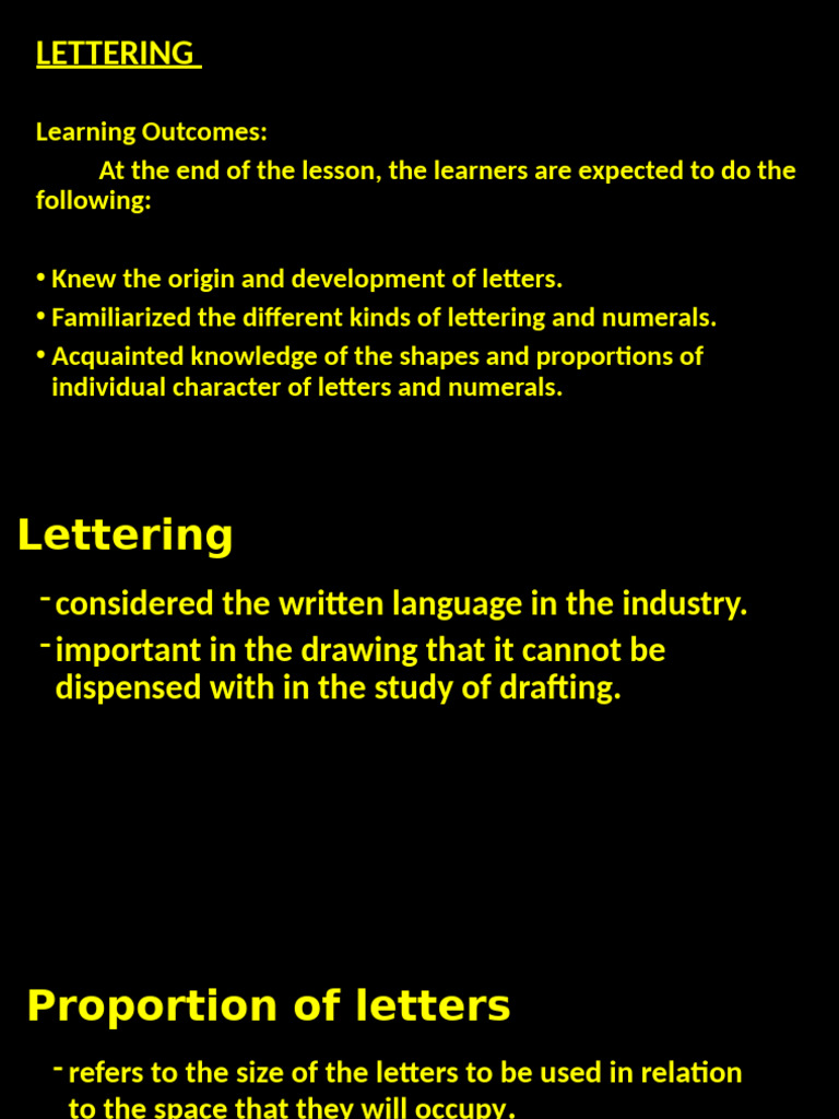 Understanding Lettering Techniques | PDF