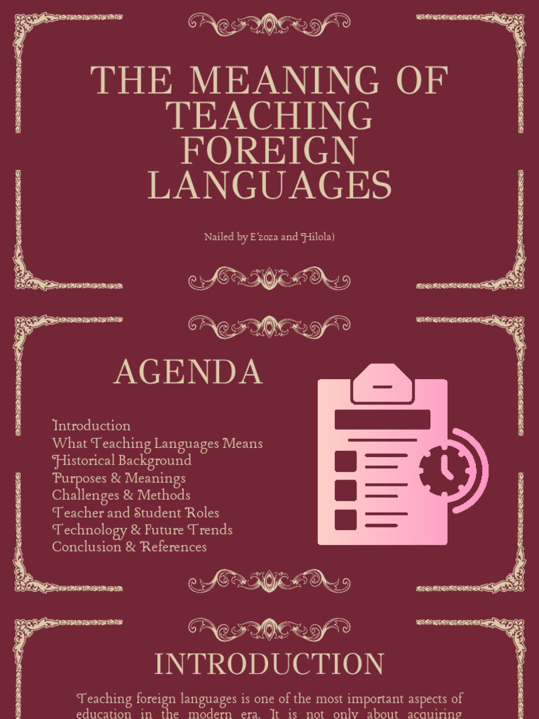 Understanding Foreign Language Teaching | PDF | Foreign Language ...