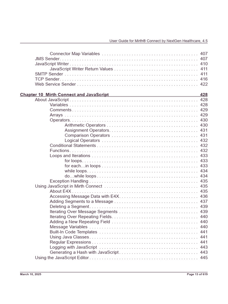 Mirth Connect 4.5 User Guide 13 | PDF