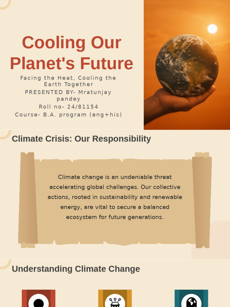 Climate Change Presentation by Mratunjay | PDF | Climate Change ...