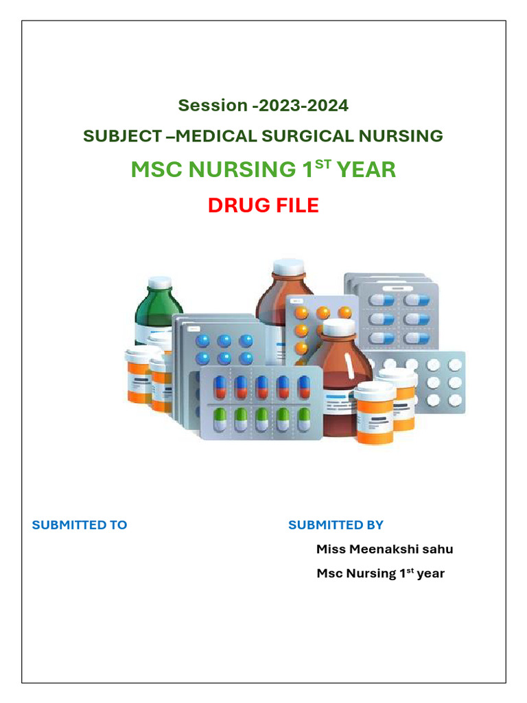 Drug File Front Pager | PDF