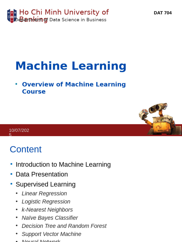 Machine Learning Course Overview | PDF | Errors And Residuals ...