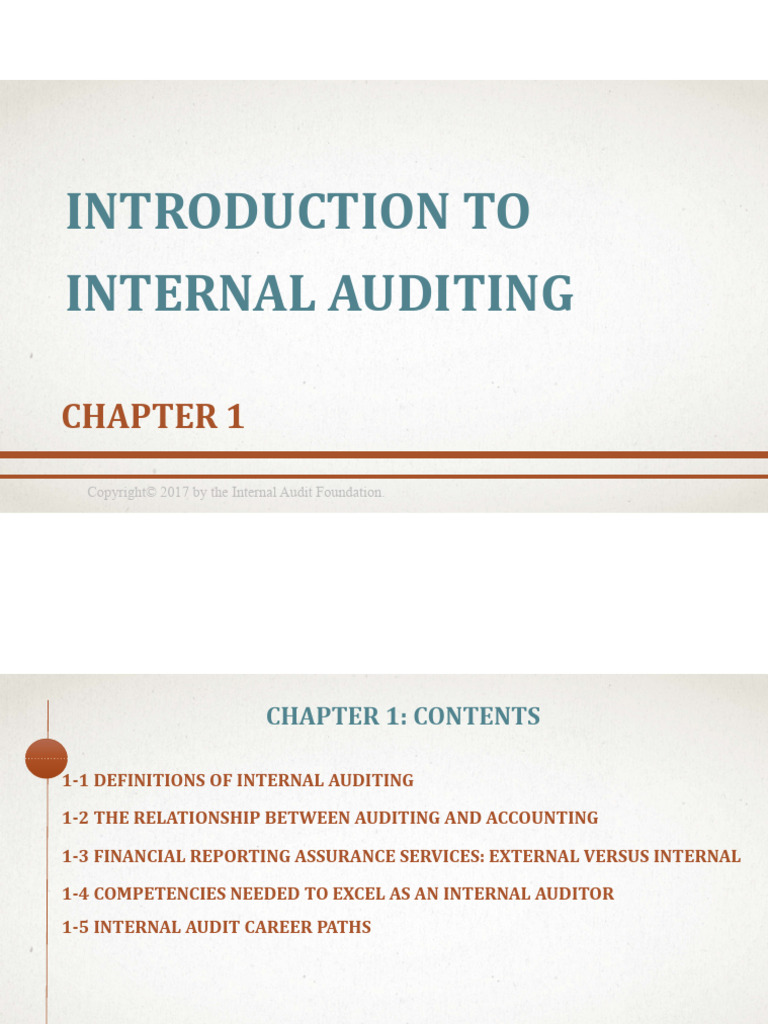 Introduction to Internal Auditing Basics | PDF | Internal Audit | Audit