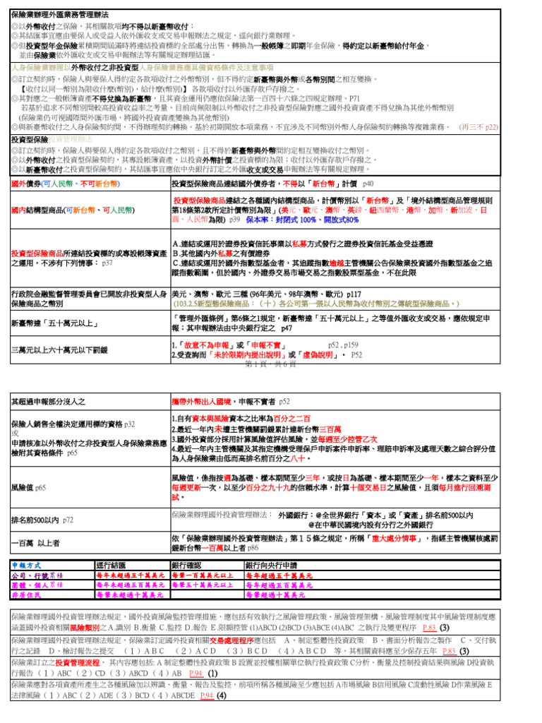 外幣重點整理 | PDF