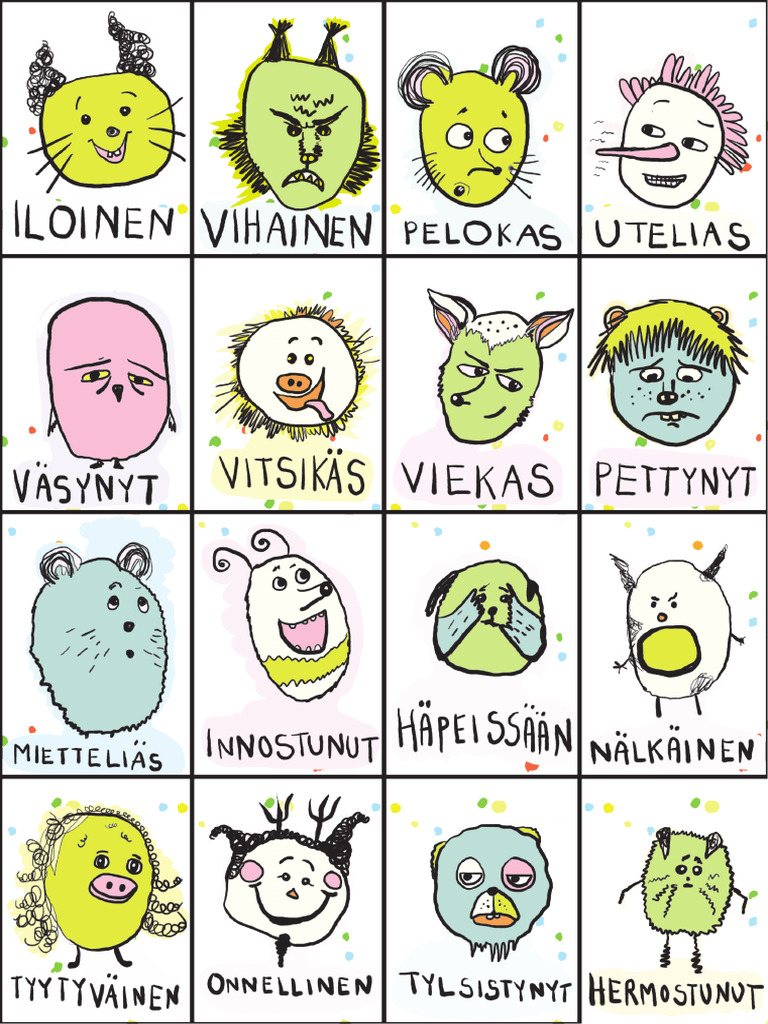 Tunteet Mielessa Uusi Varillinen PDF PDF