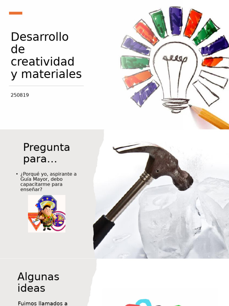 Desarrollo de Creatividad y Materiales | PDF | Aprendizaje | Creatividad