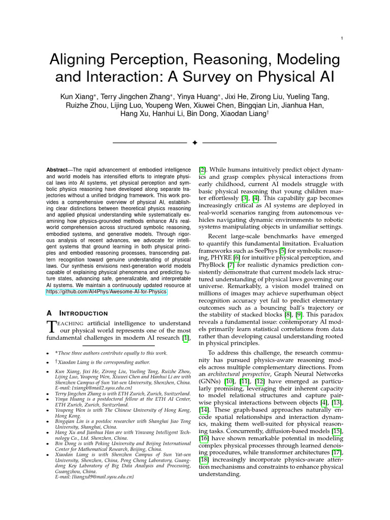 Aligning Perception, Reasoning, Modeling and Interaction: A Survey On ...