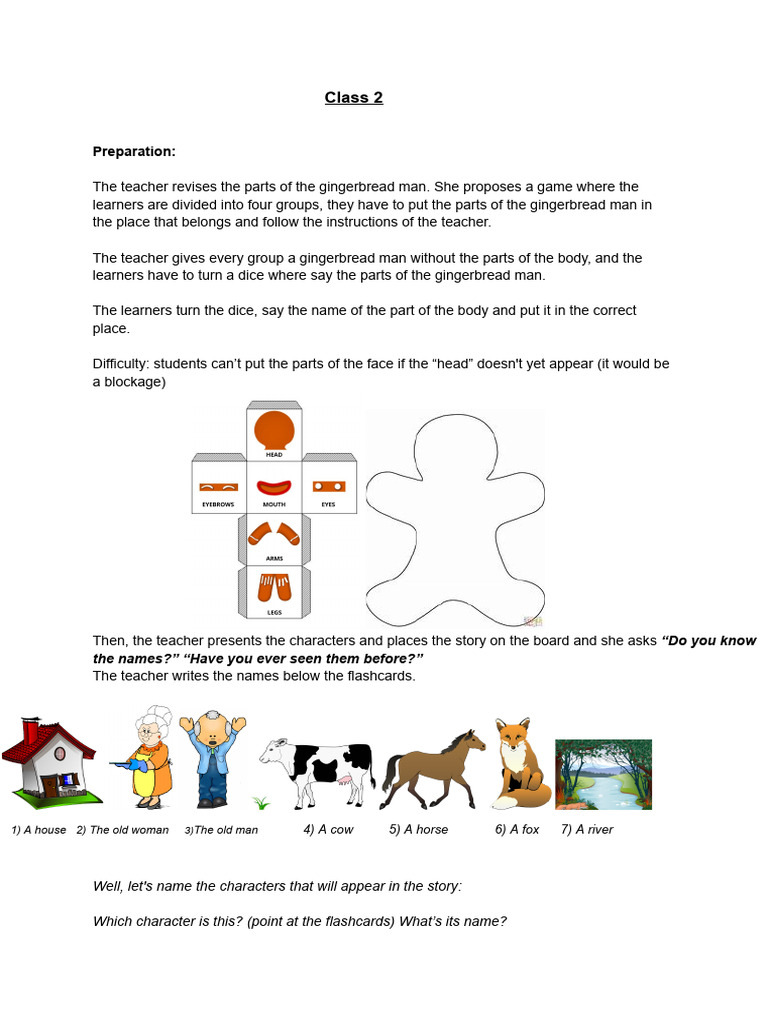 Gingerbread Man Classroom Activities | PDF