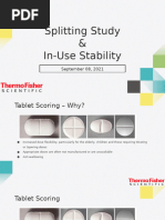Guidelines for Split Tablet Studies | PDF | Tablet (Pharmacy) | Food ...