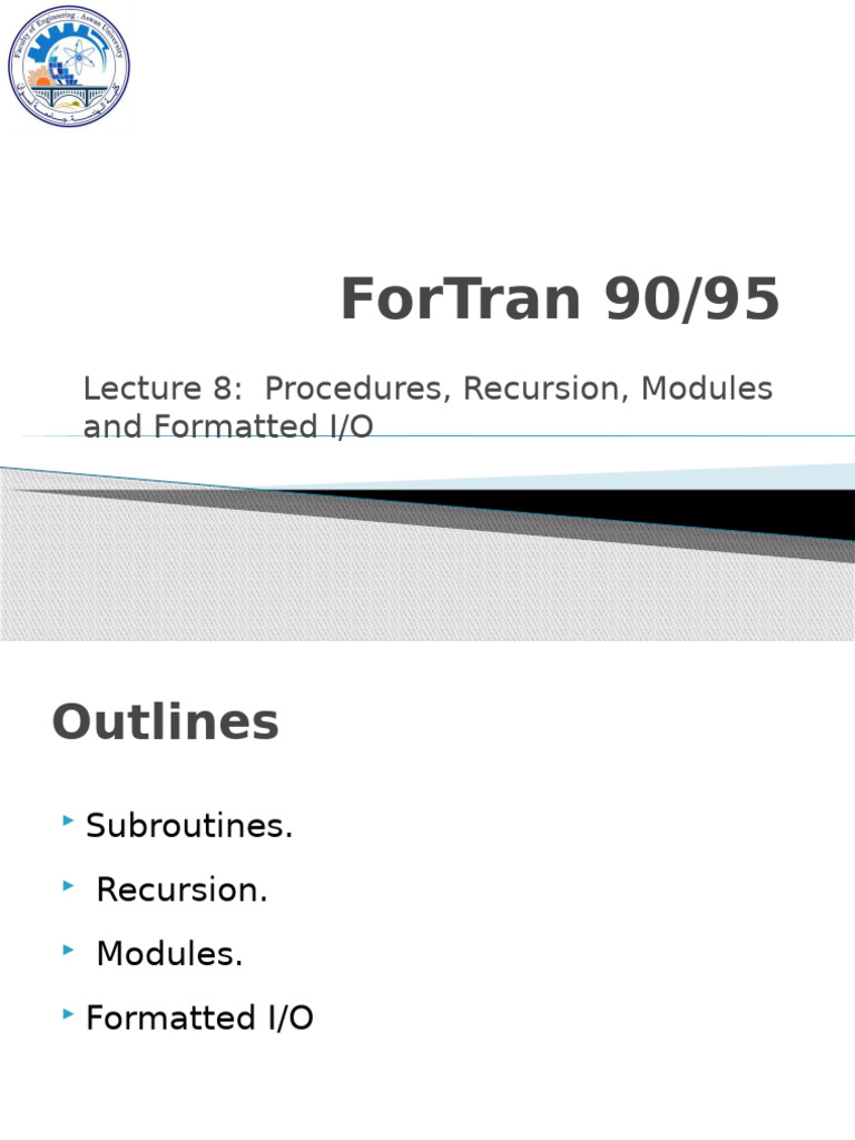 Computer Language (A) - L8 | PDF | Parameter (Computer Programming ...