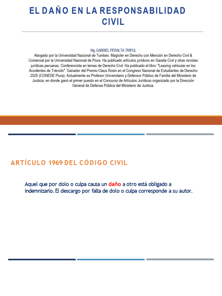 Daño en la Responsabilidad Civil | PDF | Daños y perjuicios | Moralidad
