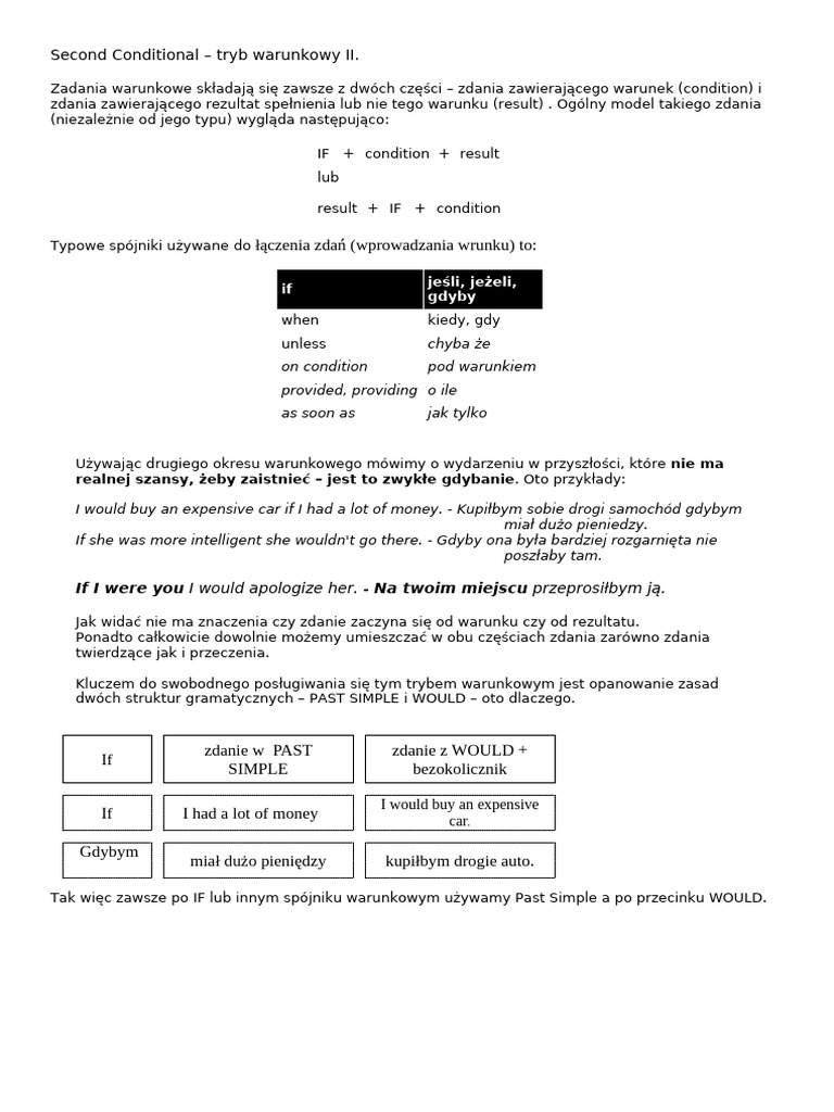 2 ND Conditional | PDF