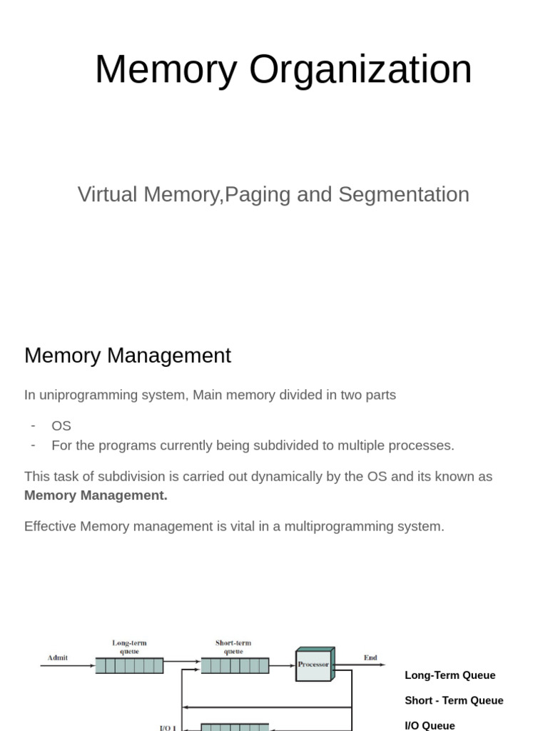 CH 4-Memory Management (VM, Paging, Segmentation) | PDF | Computer ...