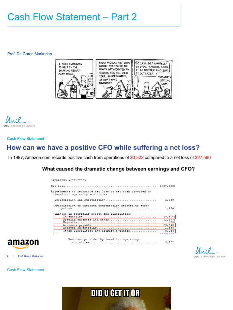 Understanding Cash Flow Statements | PDF | Expense | Cash Flow Statement