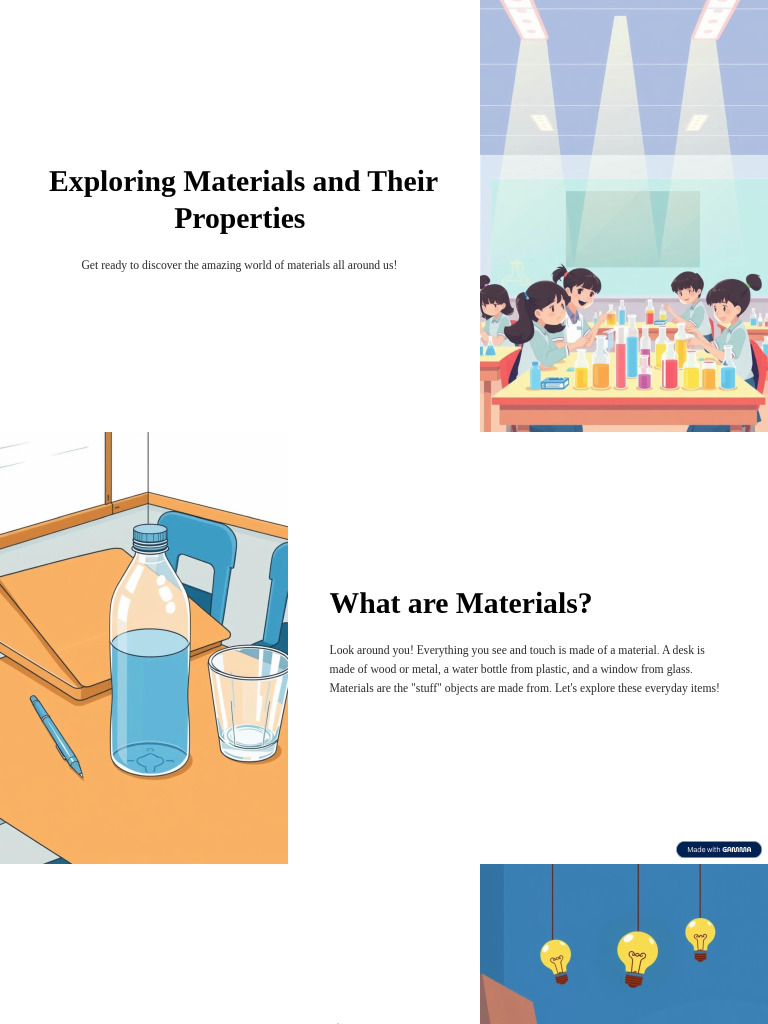Discovering Material Properties | PDF | Glasses | Materials