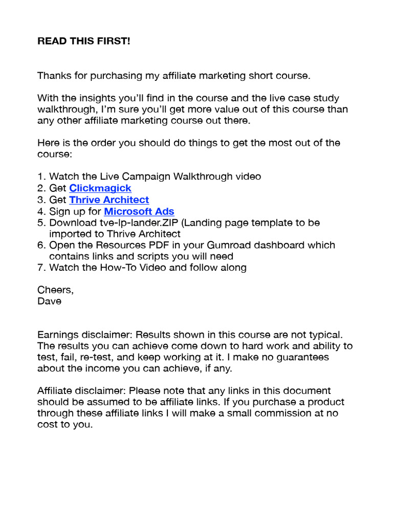 Affiliate Marketing Course Guide | PDF