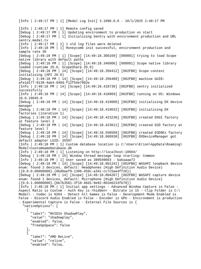 Medal Log Initialization Report | PDF | Scope (Computer Science ...