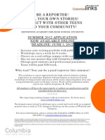 Columbia Links Summer 2012 Recruitment Flyer 1