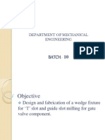 Design and Fabrication of Wedge Milling Fixture