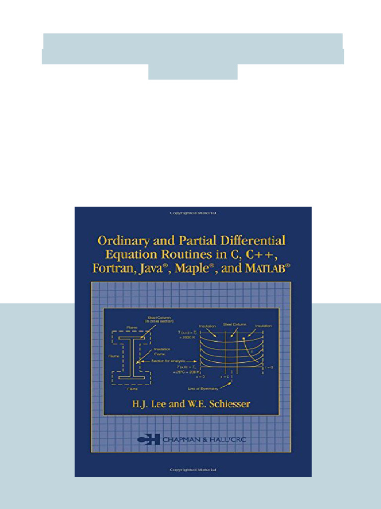 (Ebook) Ordinary and Partial Differential Equation Routines C C Plus ...