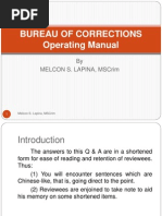 Bureau of Corrections Operating Manualq &amp; A