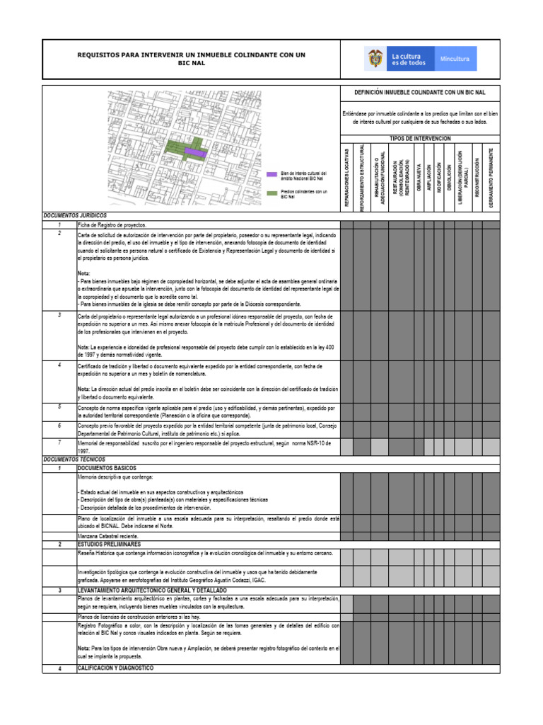 Anexo N.° 2 - Requisitos para Intervenir Un Inmueble Colindante Con Un ...