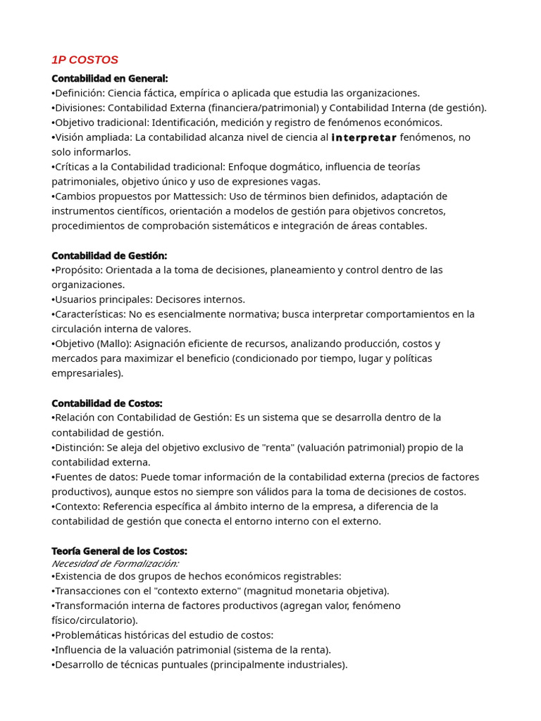 Contabilidad de Costos y Gestión Empresarial | PDF | Costo | Contabilidad