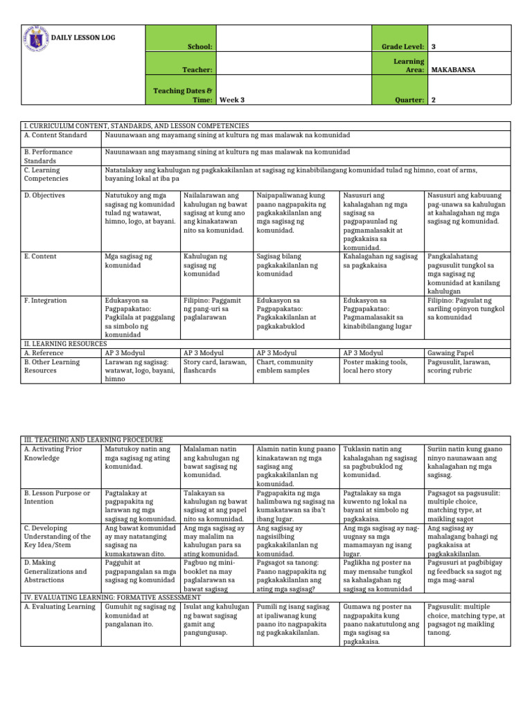 DLP Competency #3 | PDF