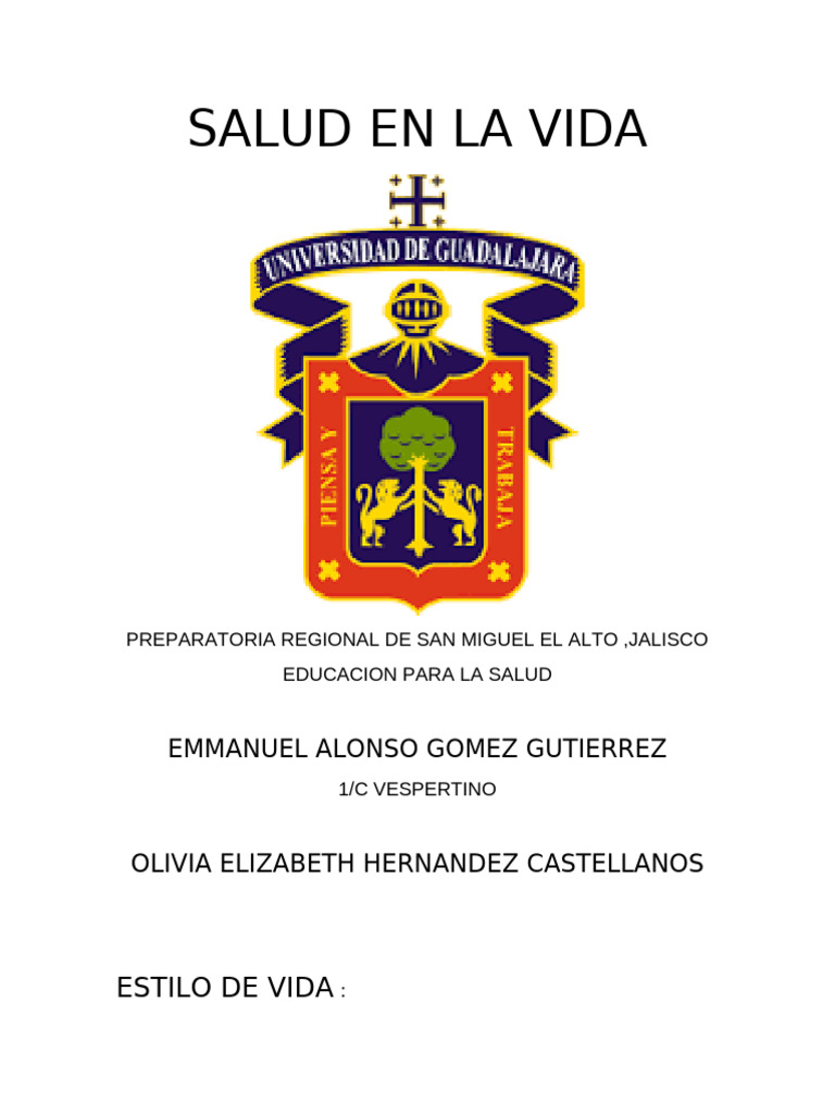 Estilo de Vida y Salud Integral | PDF | Calidad de vida | Comportamiento