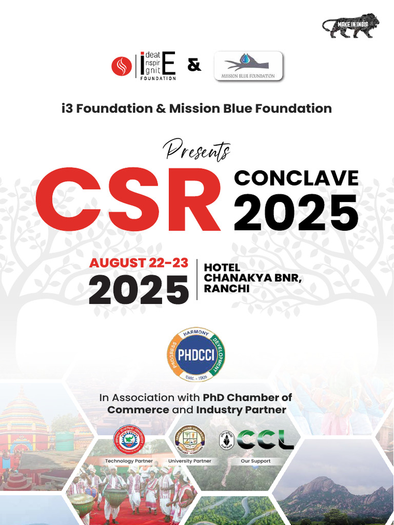 CSR Conclave 2025 in Ranchi, Jharkhand | PDF | Corporate Social ...